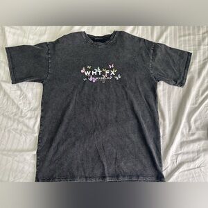 White Fox Butterfly Shirt Size S/M